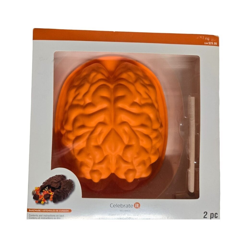 Celebrate It Brain Silicone Mold‎ Chocolate Smash Kit with Mallet